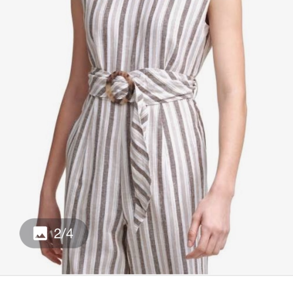 Donated Calvin Klein stripped cotton jumpsuit